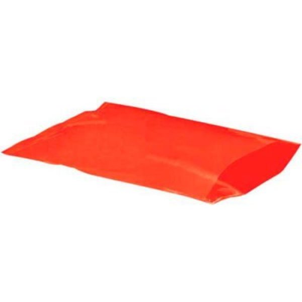 Box Packaging Global Industrial„¢ Flat Poly Bags, 4"W x 6"L, 2 Mil, Red, 1000/Pack PB390R